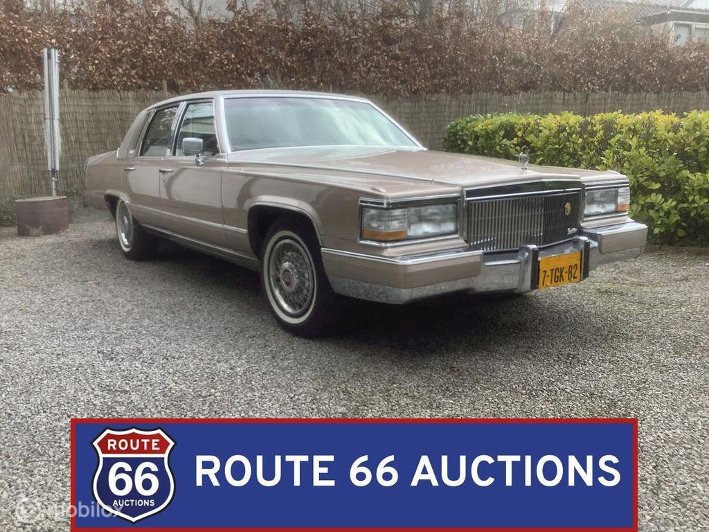 Cadillac Brougham | 1992 | Route 66 Auctions, Cadillac, Zwart, Bedrijf, Handgeschakeld