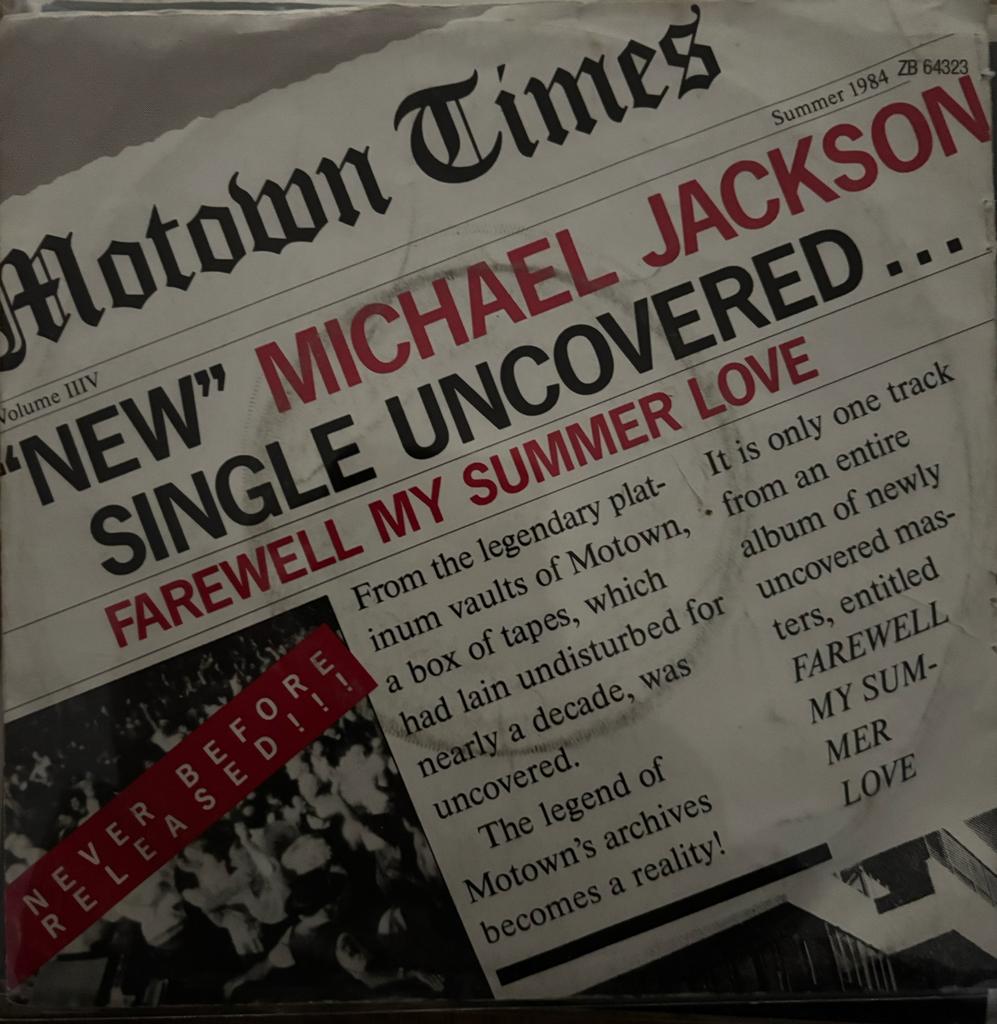 Michael Jackson - farewell my summer love - call on me, Enlèvement ou Envoi, Comme neuf