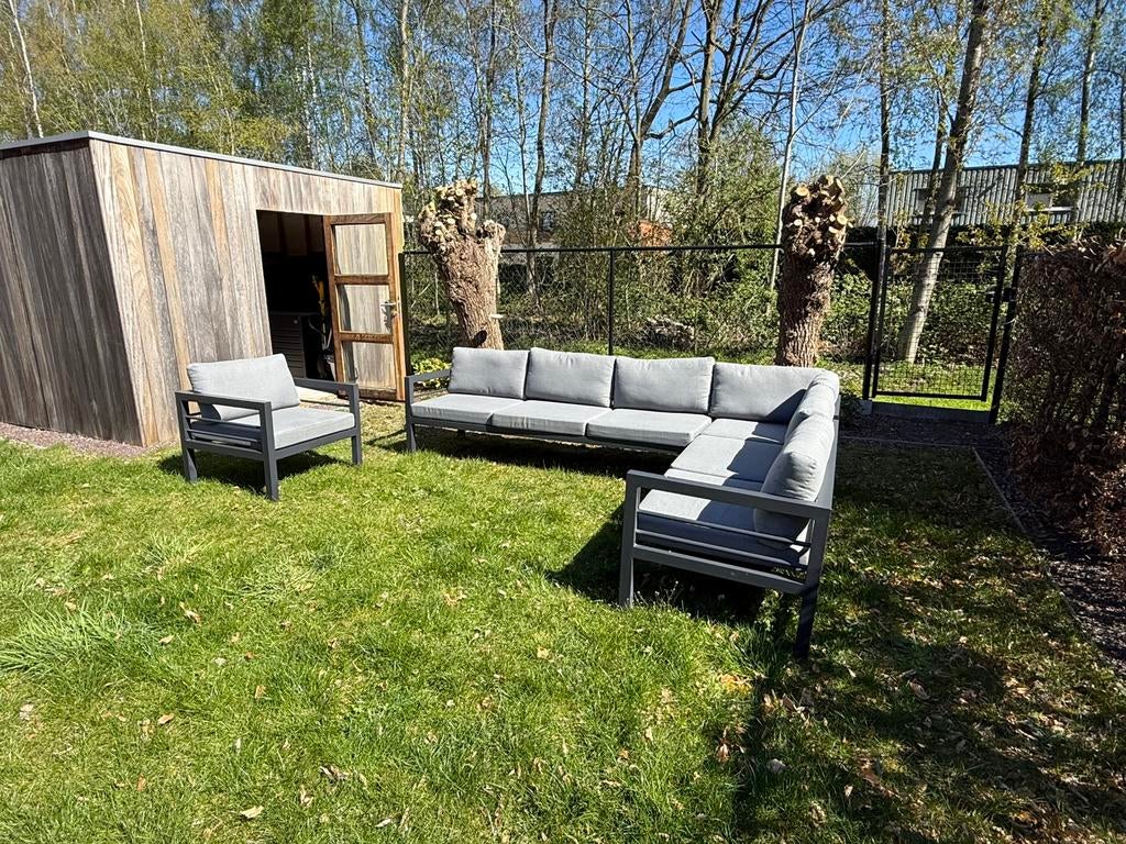 7-zit tuin loungeset, Enlèvement, Comme neuf, Aluminium, Sets de jardin