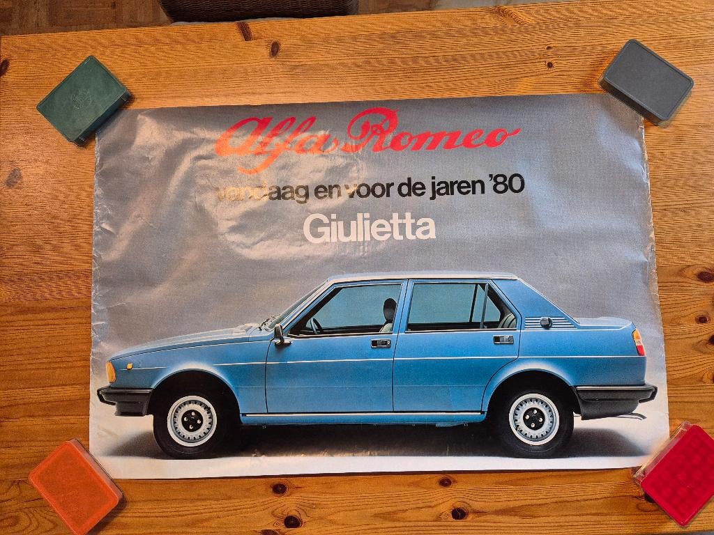 Dealerposter Alfa Romeo Giuletta, Boeken, Auto's | Folders en Tijdschriften, Ophalen, Alfa Romeo