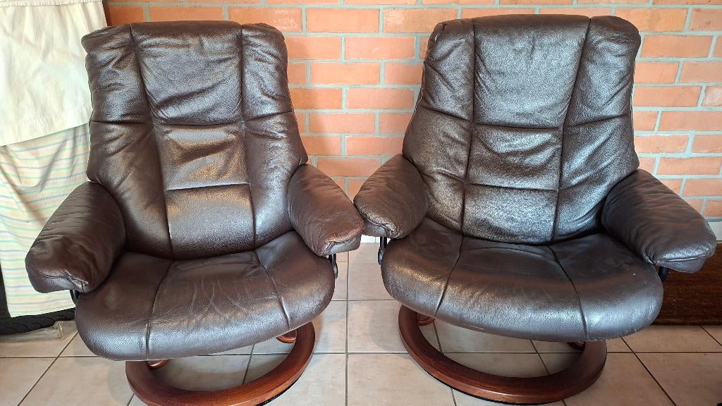 Stressless zetels, Ophalen, Gebruikt, Leer