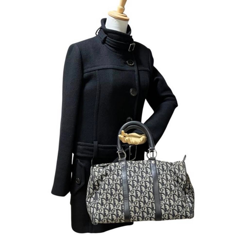 Christian Dior Trotter Boston Canvas & Leather Hand Bag, Ophalen, Zo goed als nieuw