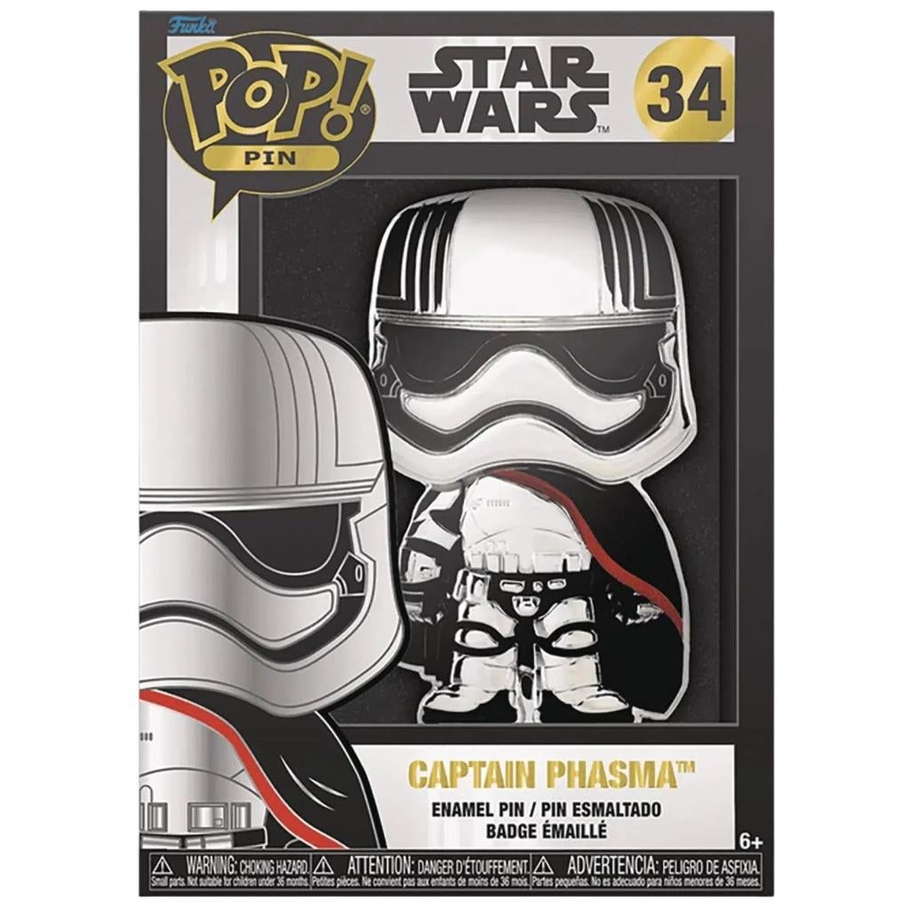 Funko POP Pin - Star Wars - Captain Phasma (34), Neuf, Funko, Supportemea@funko.com, Wetmore Avenue, Everett, WA 98201, USA.