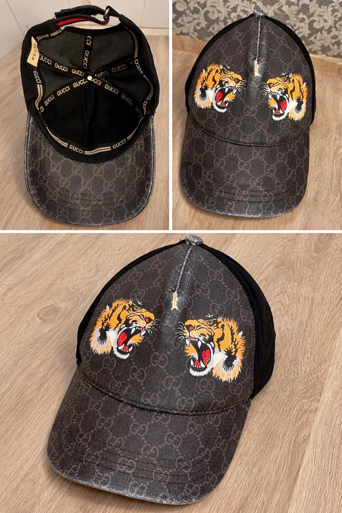 Gucci pet  met GG-print en tijgerdesign, Enlèvement ou Envoi, Porté, Casquette