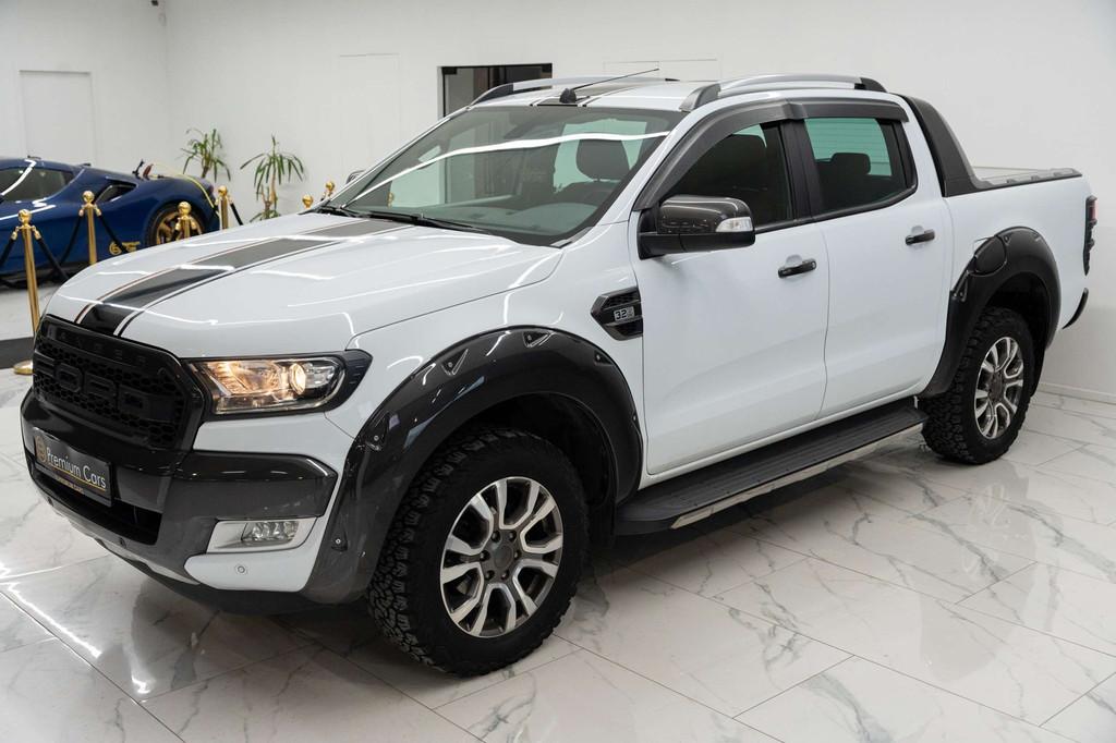 Ford Ranger 3.2TDCI 4x4 Wildtrack! Full option, Sfeer, Garan, Auto's, Automaat, 4 deurs, Gebruikt, Wit