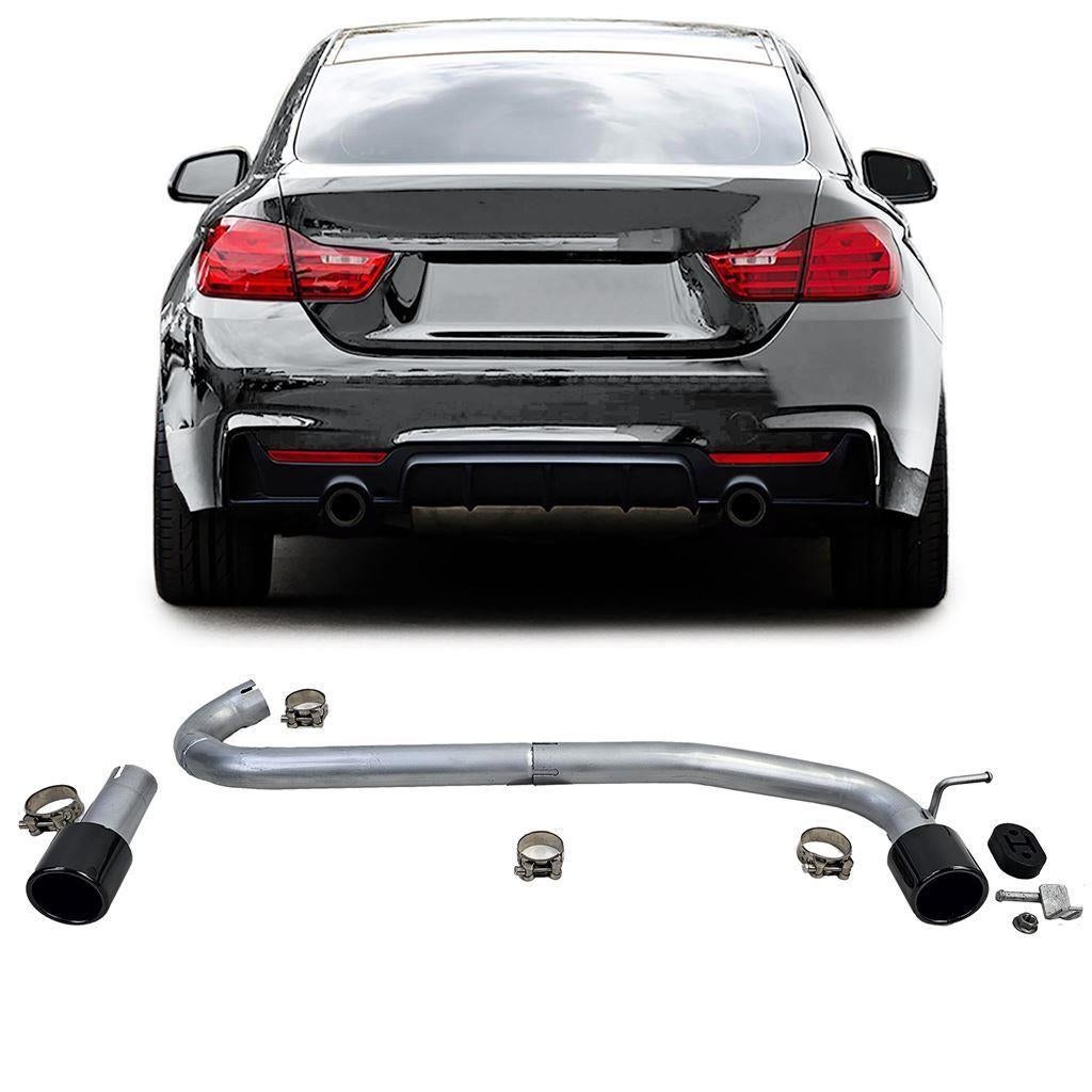 Uitlaat 2 x Sierstuk Black Tip Bmw 4 serie F32 F33 F36 M4 lo, Verzenden