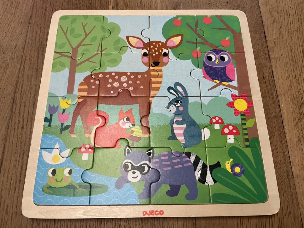 Houten puzzel djeco, Ophalen, 2 tot 4 jaar, Gebruikt, 10 tot 50 stukjes