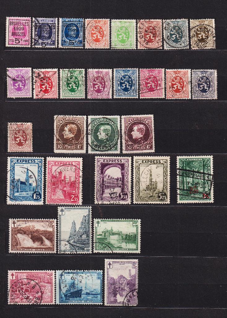 België 1929 gestempeld, Postzegels en Munten, Verzenden, Gestempeld, Gestempeld