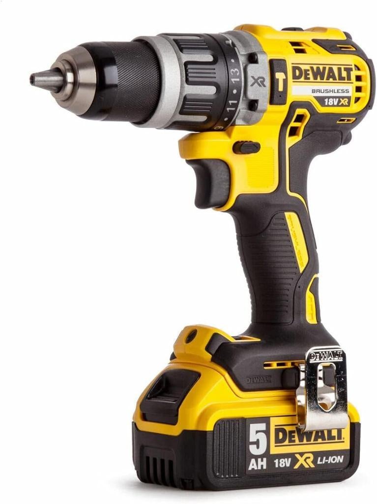 DEWALT DCD 796P1 PERCEUSE VISSEUSE  BATT 5AH ET CHARGEUR, Enlèvement ou Envoi, Utilisé, Perceuse, Mécanisme de percussion