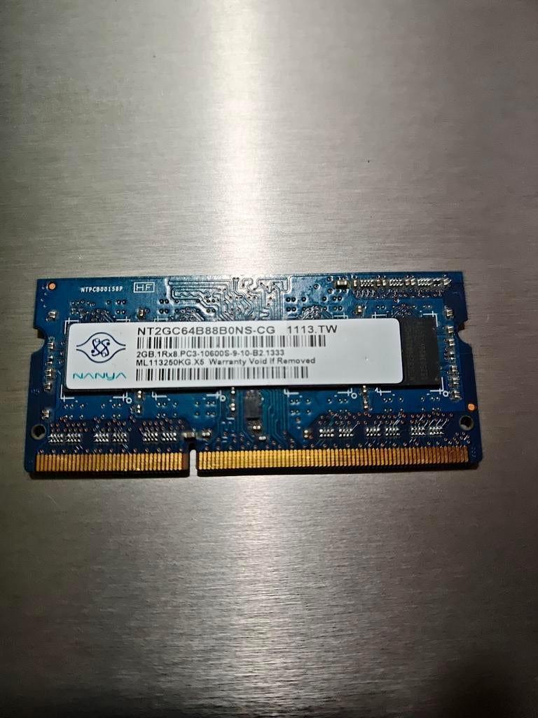 Ram voor NAS DDR3 2GB, Informatique & Logiciels, Mémoire RAM, Enlèvement, DDR3