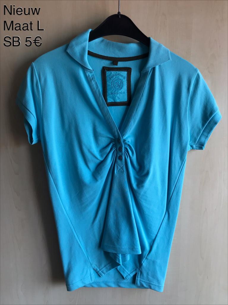 Nieuw - Blauw poloshirt Sutherland - maat L, Vêtements | Femmes, Sutherland, Enlèvement ou Envoi, Neuf, Taille 42/44 (L)