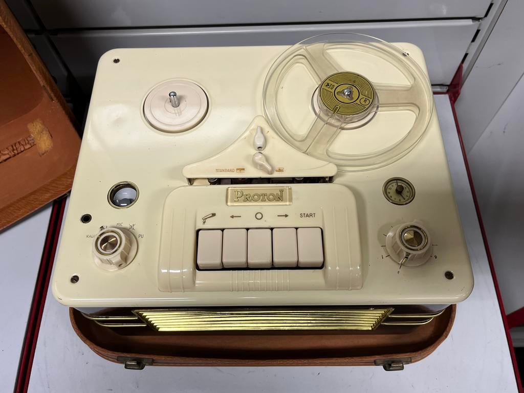 Magnétophone à bandes PROTON – Années 50/60, TV, Hi-fi & Vidéo, Enlèvement, Magnétophone