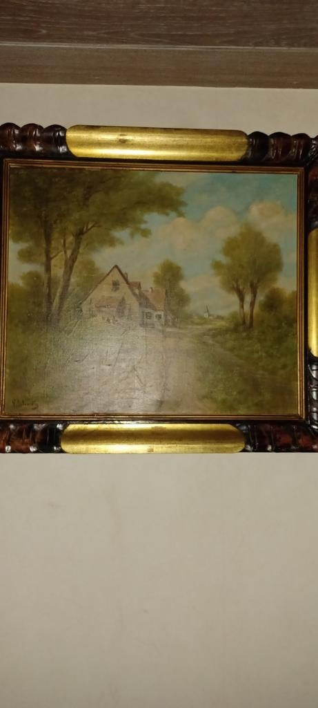 Schilderij,P,H.Schouten ,1922,, Antiek en Kunst, Ophalen