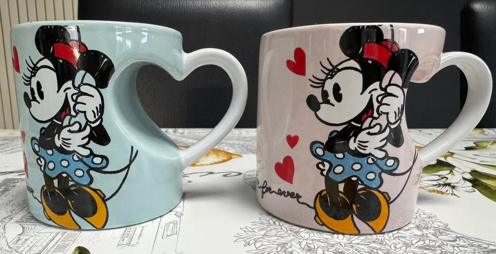 Duo de mugs Disney Mickey & Minnie « Together for ever », Collections, Enlèvement ou Envoi, Comme neuf