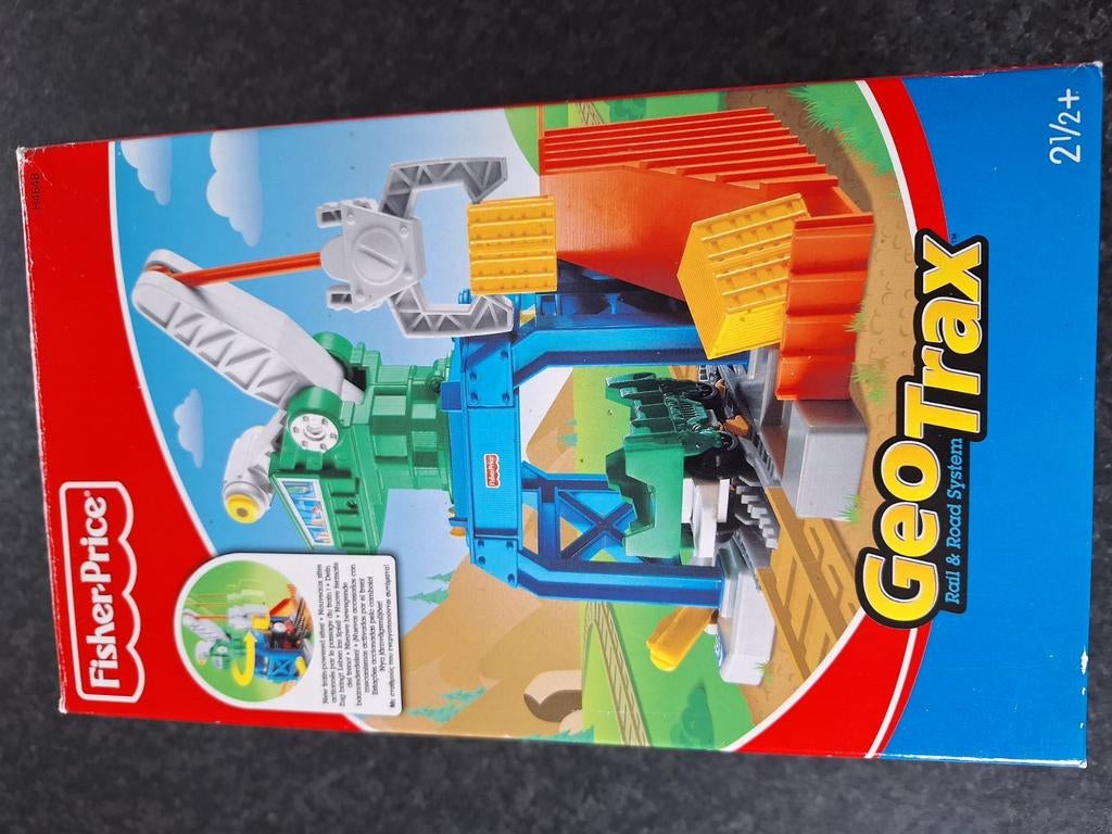 Fisher price geo trax kraan met baanstuk en laadhelling, Ophalen, Zo goed als nieuw