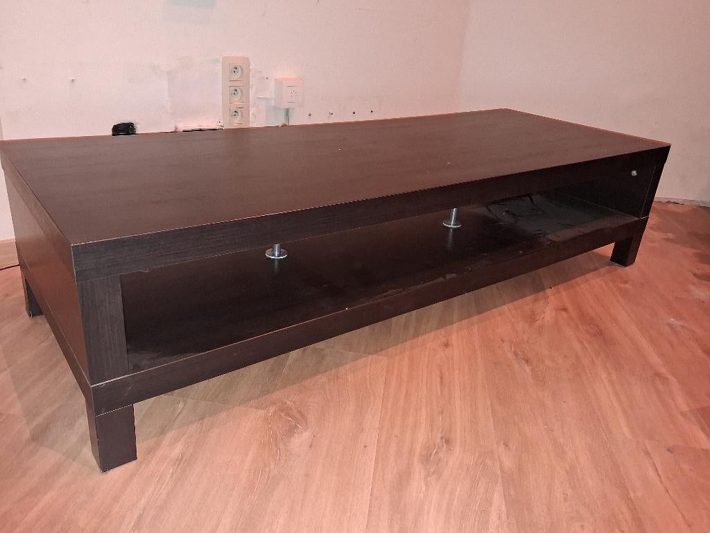 TV meubel Ikea zwart, Ophalen, Gebruikt, 100 tot 150 cm, Minder dan 100 cm