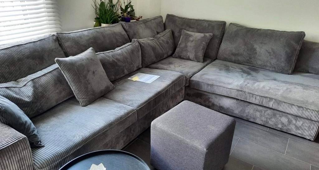 Ribfluwelen zetel, Ophalen, Zo goed als nieuw