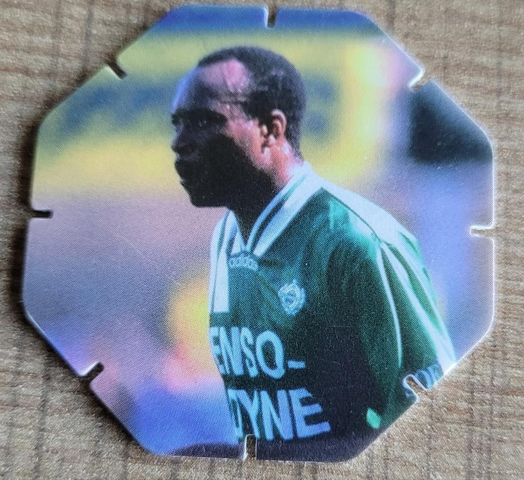 Verzamelplaatje voetbalclub S.K. Lommel (jaren '90), Ophalen of Verzenden, Gebruikt, Poster, Plaatje of Sticker