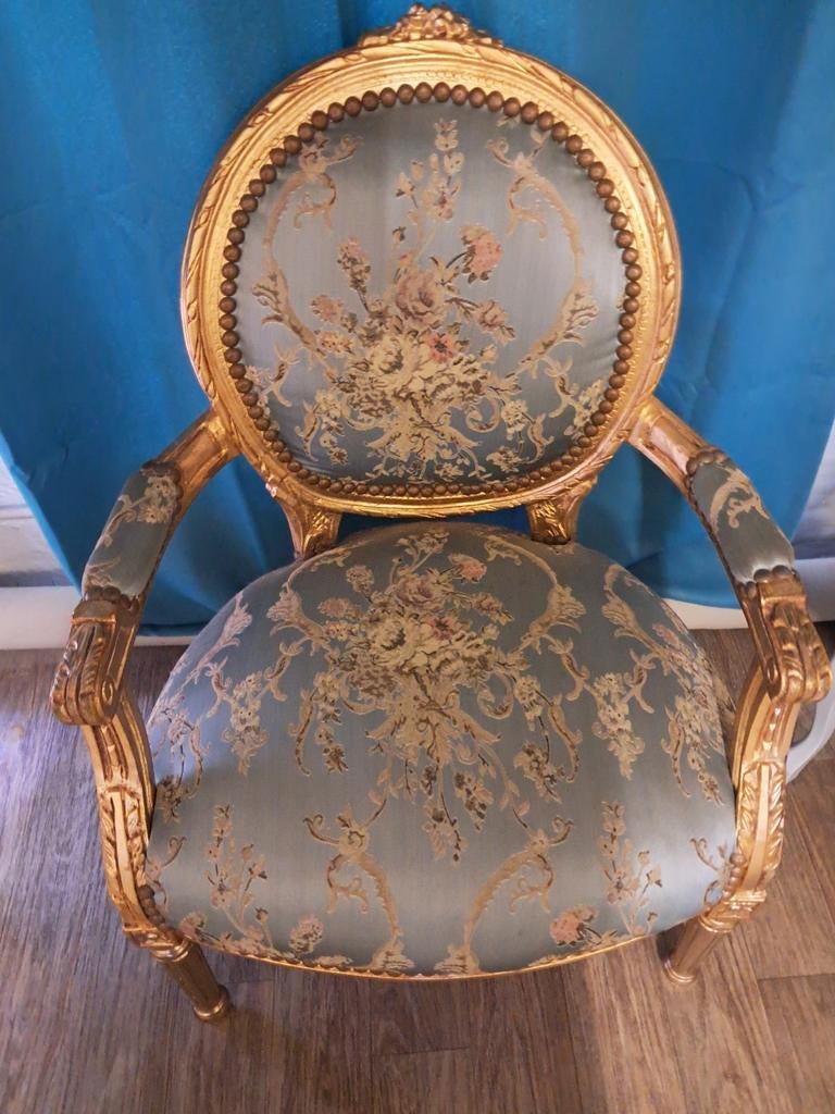 2 Fauteuils Cabriolet baroque, Enlèvement, Deux