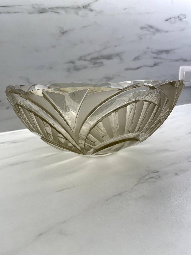 Coupe à fruits Art Déco à identifier ( Daum ?) – 20ᵉ siècle, Enlèvement ou Envoi