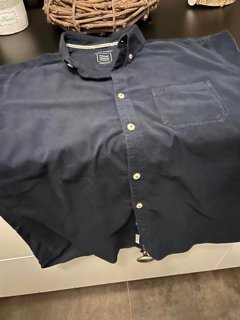 Nouvelle chemise en velours bleu taille L Marco Polo, Neuf, Tour de cou 41/42 (L), Enlèvement ou Envoi, Marc O’Polo