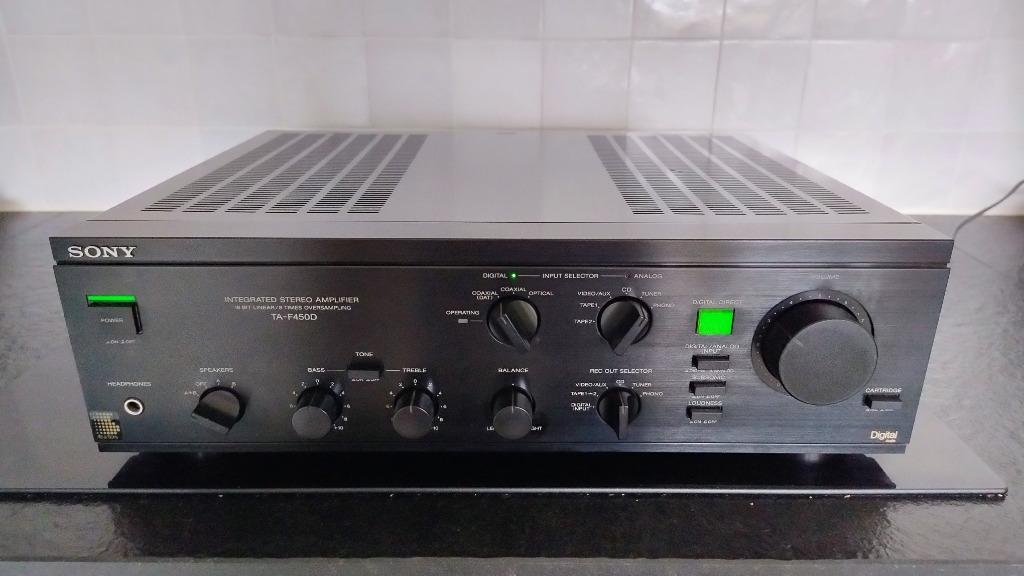 Versterker Sony TA-F450D, 60 à 120 watts, Comme neuf, Enlèvement, Stéréo