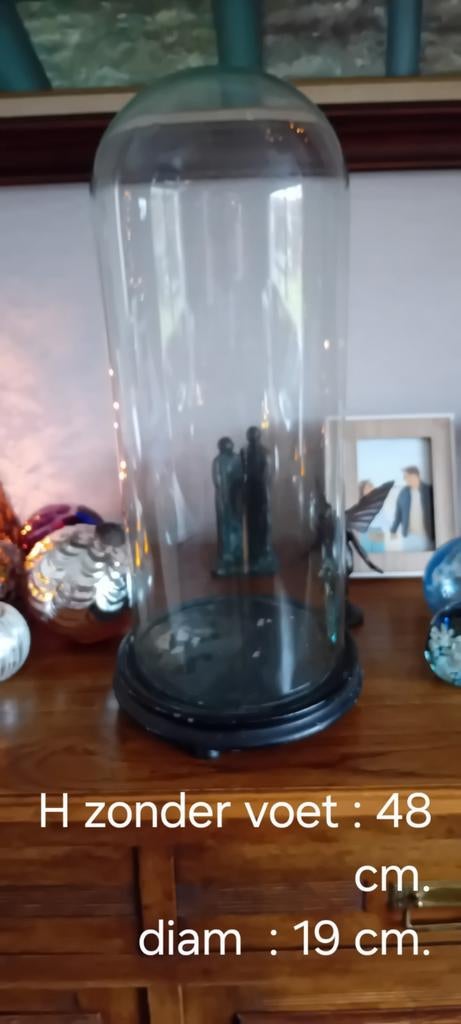 Antieke glazen stolp, Antiek en Kunst, Ophalen of Verzenden