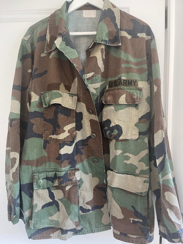 US Army Coat, Combat, Woodland camouflage Pattern, Collections, Enlèvement ou Envoi, Armée de terre, Vêtements ou Chaussures
