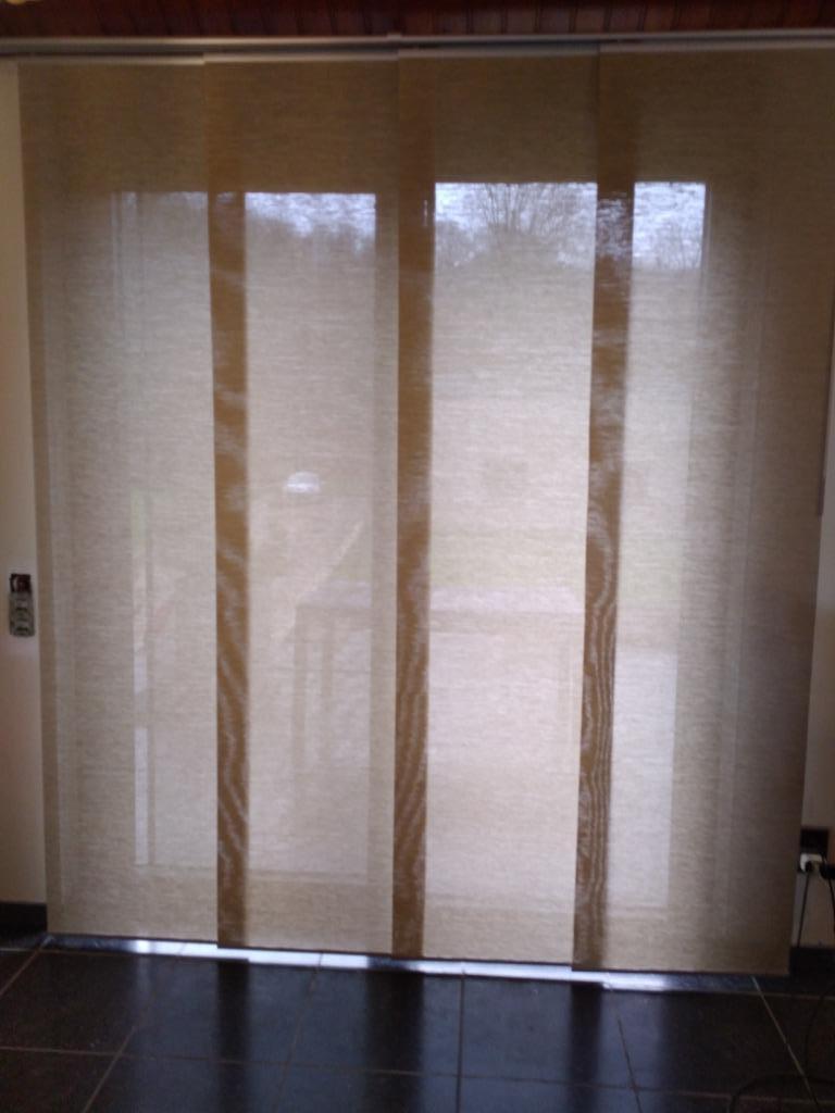 Panneaux japonais tamisants coulissants sur rail alu anodisé, Maison & Meubles, Enlèvement ou Envoi, 200 cm ou plus