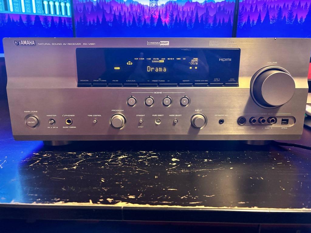 Yamaha RX-V661 — 7.1 Home Theatre-versterker — Zeer goede, Ophalen, Gebruikt