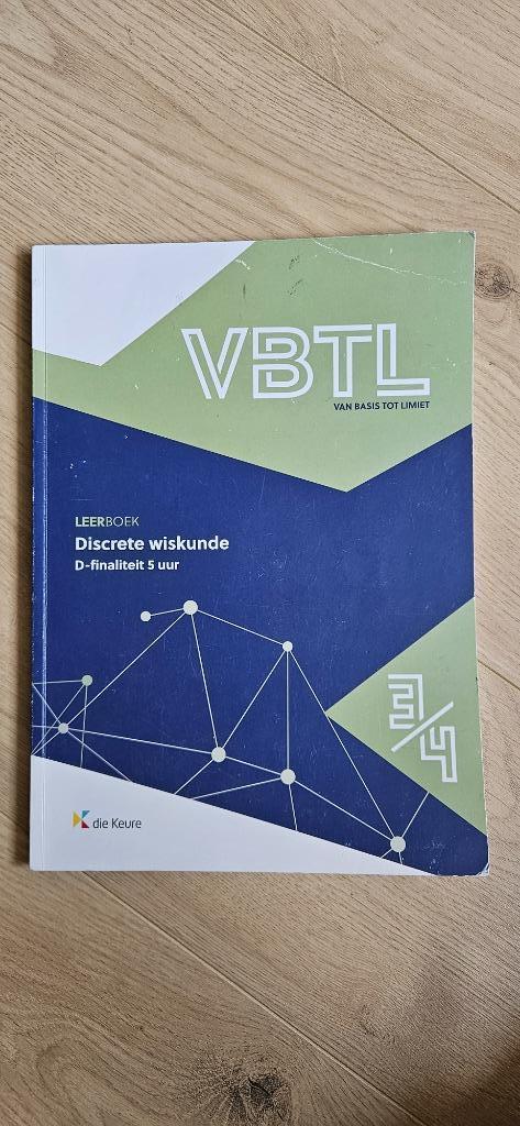 VBTL 3/4- leerboek Discrete wiskunde D-5 uur, ASO, Wiskunde A, Ophalen of Verzenden, Nieuw