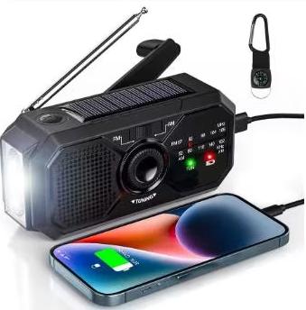 Radio d'urgence professionnelle avec manivelle, USB,, Enlèvement ou Envoi, Neuf, Autres types