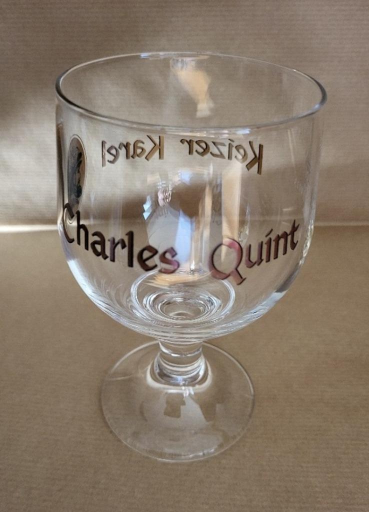 LOT KEIZER KAREL / CHARLES QUINT BIERGLAZEN - PER GLAS / SET, Collections, Marques de bière, Enlèvement ou Envoi, Neuf, Verre ou Verres