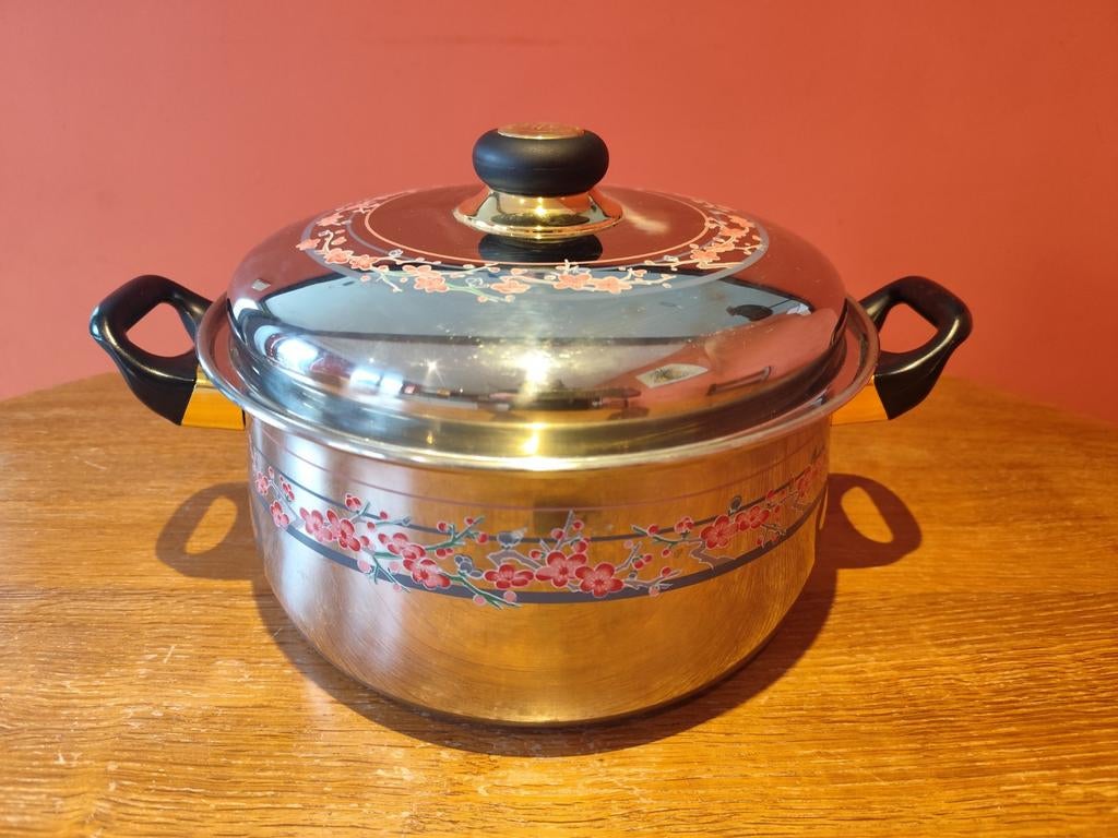 Casserole avec couvercle AMC Schuman inox****, Maison & Meubles, Enlèvement, Inox