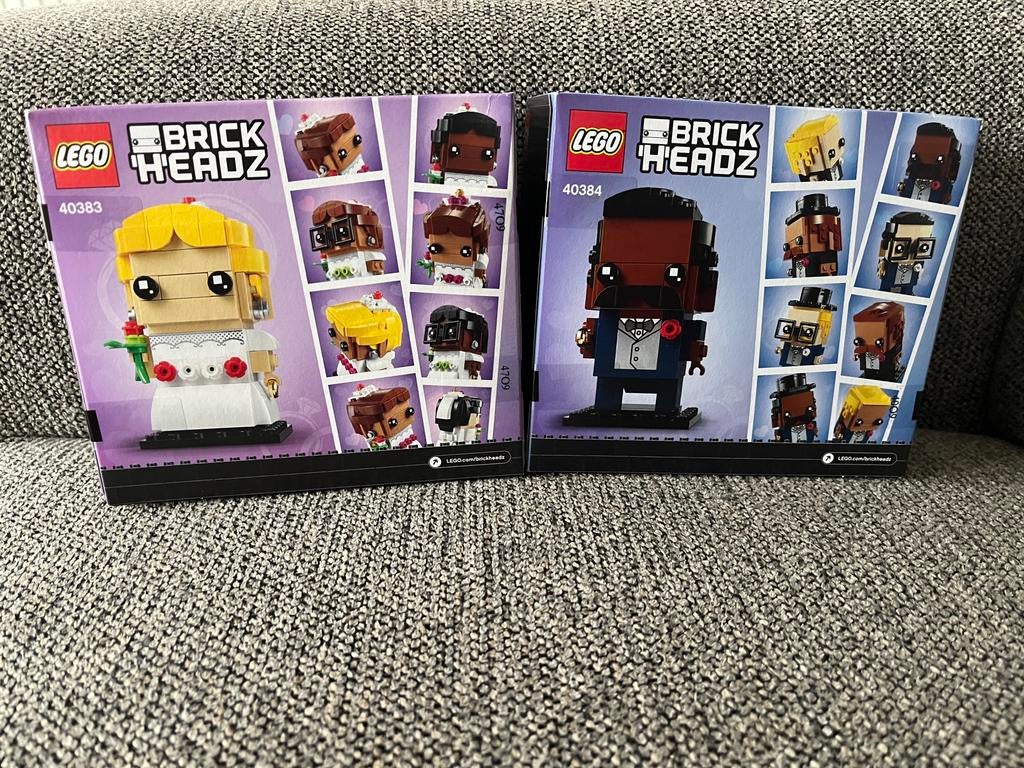 Lego BrickHeadz 40383&40384 retired&sealed (2stuks)👰💍🤵‍♂️, Kinderen en Baby's, Speelgoed | Duplo en Lego, Nieuw, Lego, Complete set
