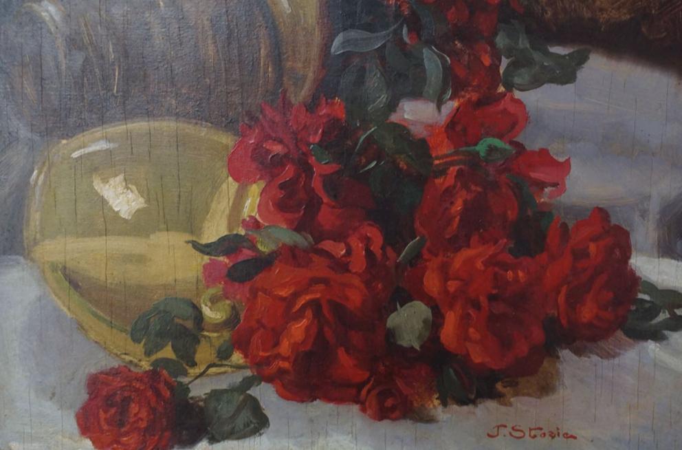 José Storie (1899-1961): Bloemenstilleven (56 x 46 cm), Enlèvement ou Envoi