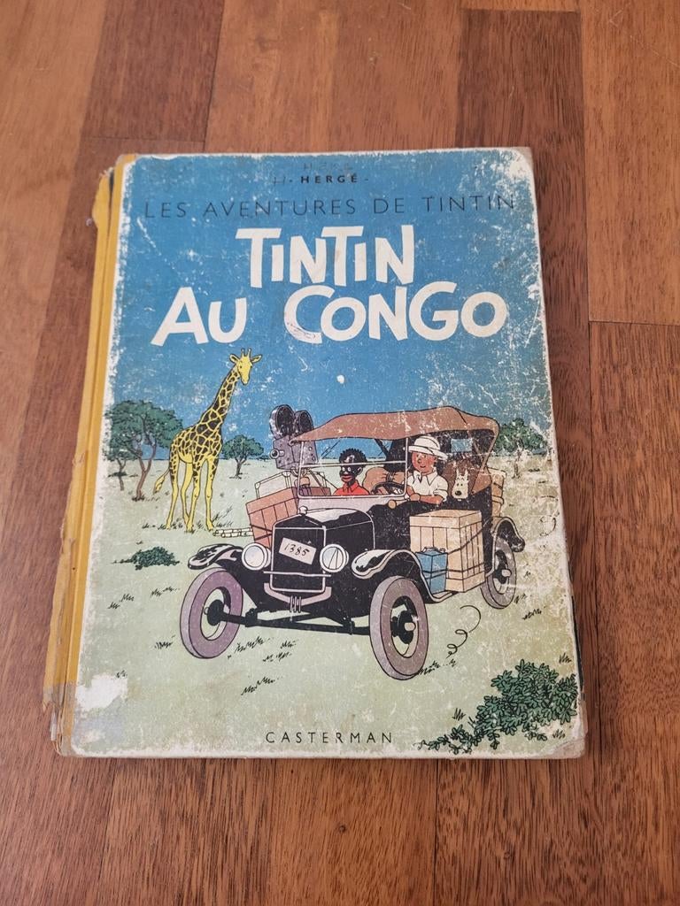 Tintin au Congo B1 eerste kleureditie, Boeken, Ophalen of Verzenden