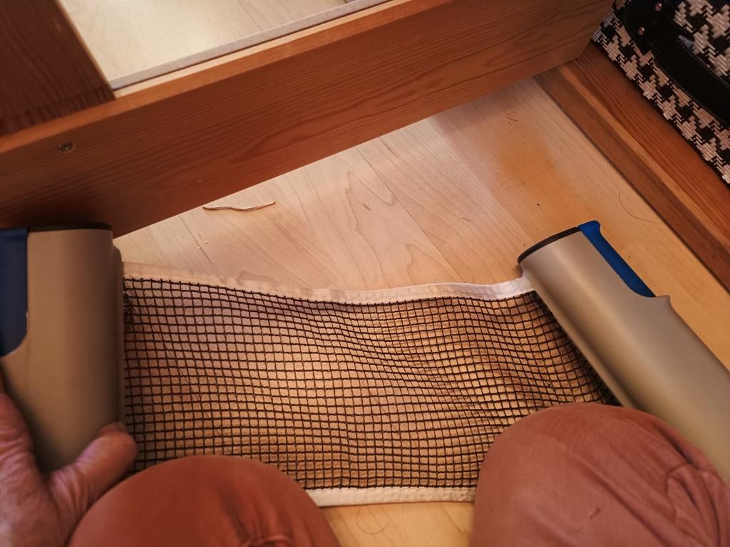 Aangepaste net voor op tafel, Sport en Fitness, Tafeltennis, Ophalen, Zo goed als nieuw