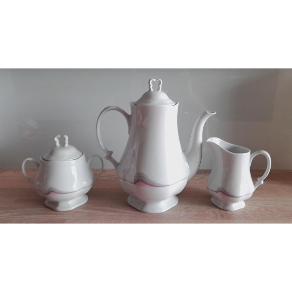 CAFETIERE + POTS A LAIT ET SUCRE VANSTAHL, Huis en Inrichting, Keuken | Servies, Nieuw, Kom(men), Porselein, Ophalen