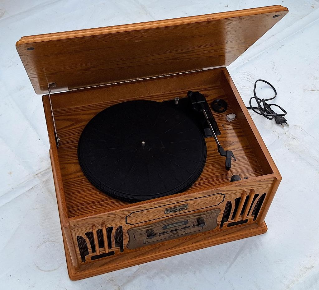 Platendraaier met cassettedeck, Ophalen