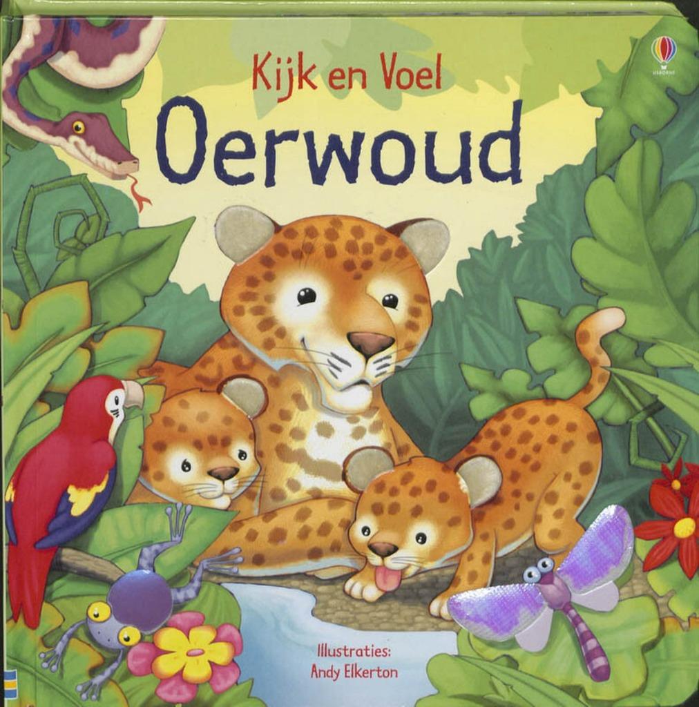 Oerwoud . Kijk en voel Papegaaien, Ophalen of Verzenden, Gebruikt, Taal en Lezen