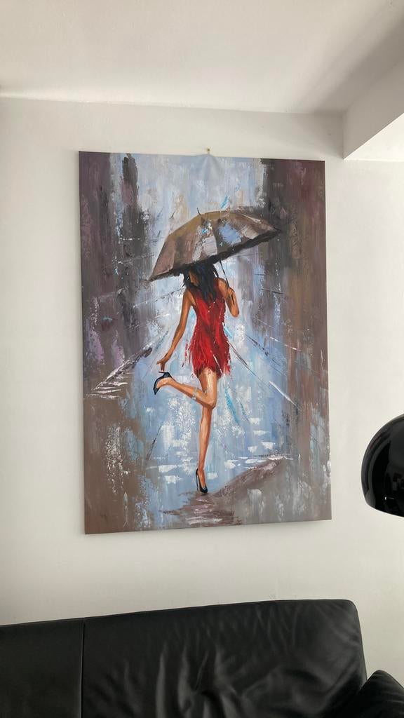 XXL groot modern impressionistisch schilderij olieverf, Ophalen of Verzenden