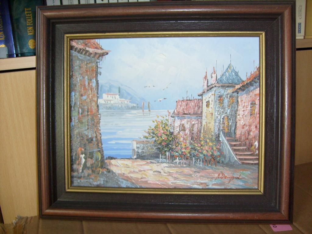 Peinture à l'huile R. DAWFORD, Maison & Meubles, Moins de 50 cm, Comme neuf, Enlèvement, Peinture