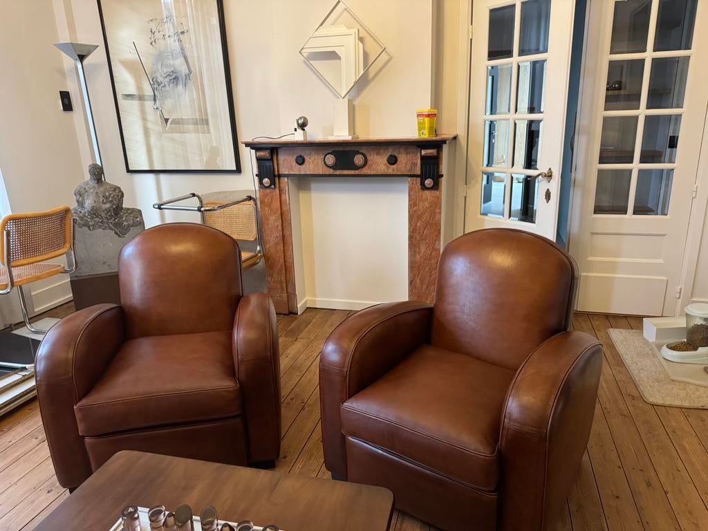 Paire de fauteuil club havane hemingway, Enlèvement, Comme neuf, Cuir