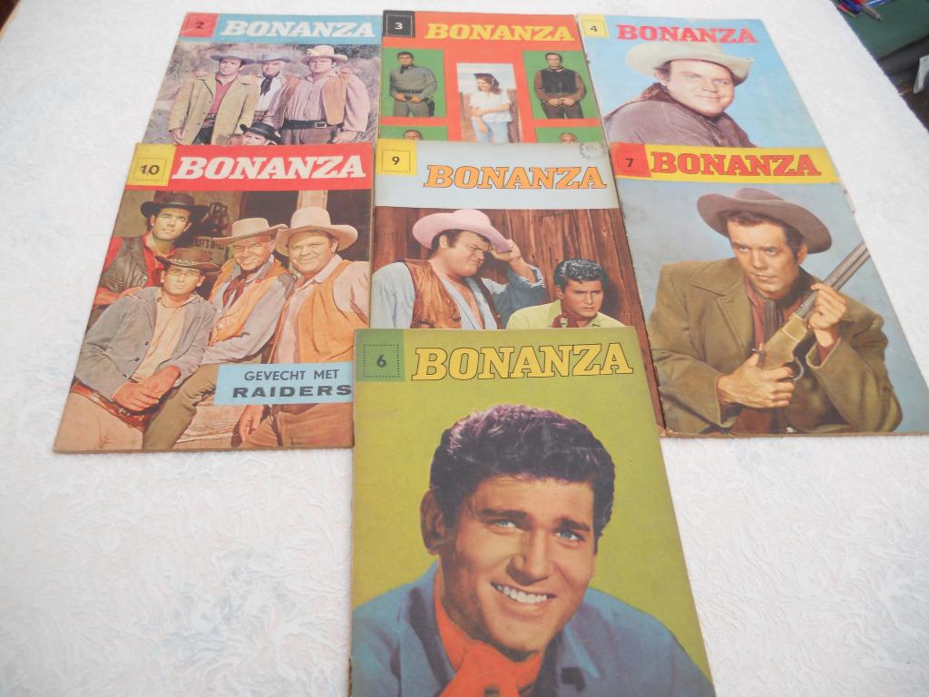 7 strips Bonanza  jaren 60, Meerdere stripboeken, Ophalen of Verzenden, Gelezen