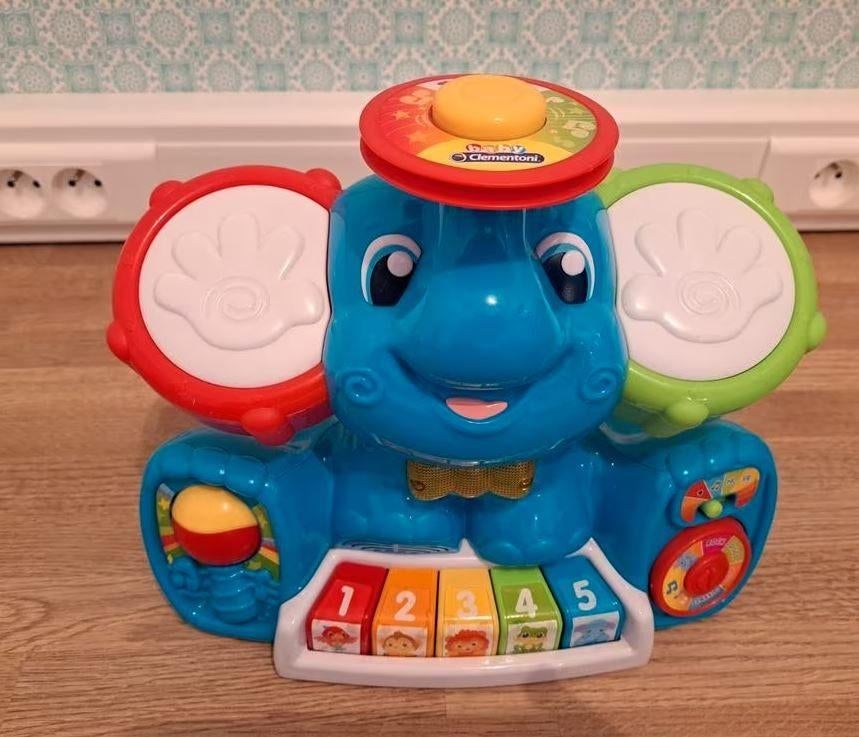 Baby Clementoni - Alberto de Muzikale Olifant (Interactief), Kinderen en Baby's, Speelgoed | Babyspeelgoed, Gebruikt, Overige typen