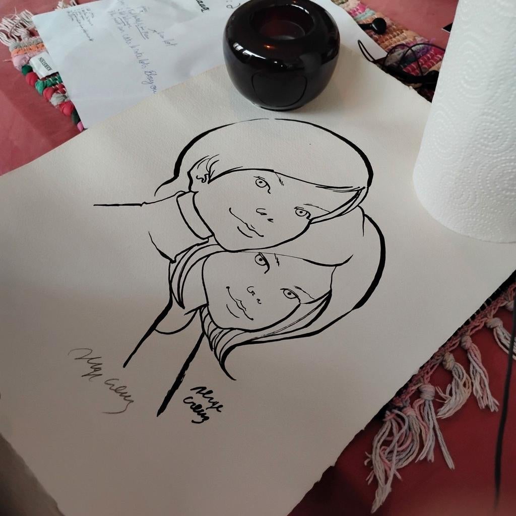 Impression signée à la main Siège Creuz BD Belge, Antiquités & Art, Art | Peinture | Moderne, Enlèvement ou Envoi