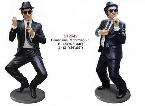 Jake en Elwood beelden 180 cm - bluesbrothers, Ophalen, Nieuw