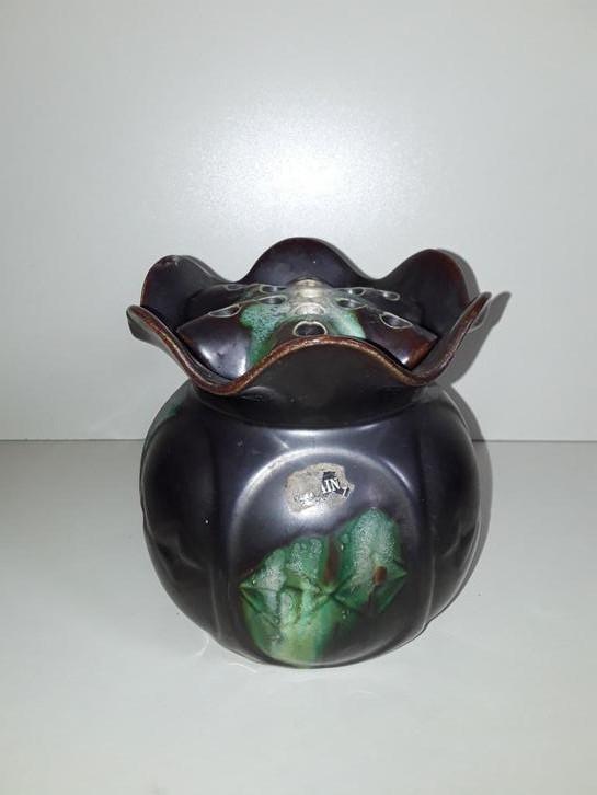 Pot de fleurs Art Déco, vase « Piquefleur » Faïencerie Thuli, Enlèvement ou Envoi