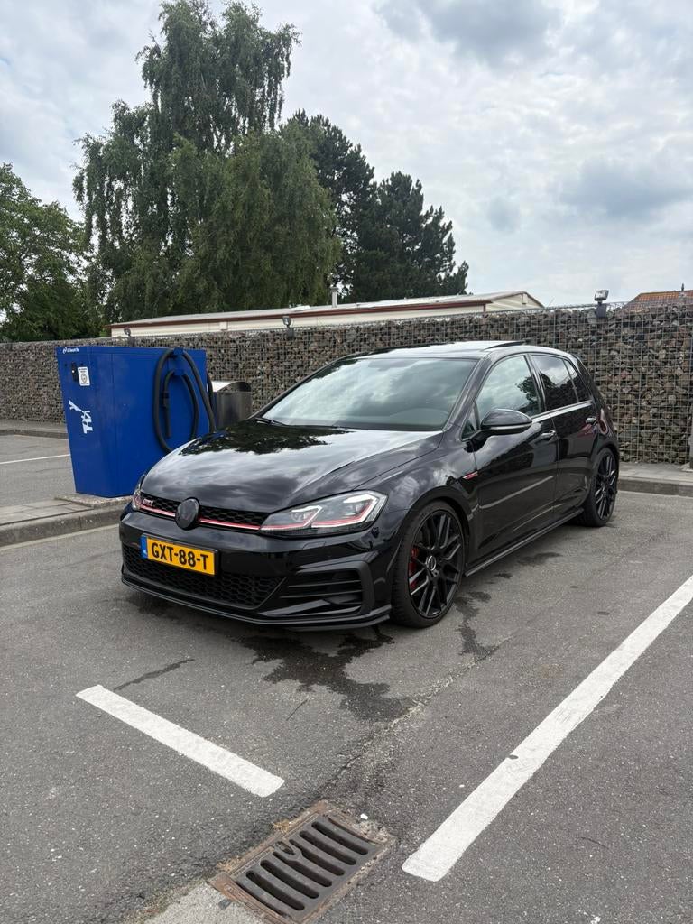 Vw golf 7.5 gti, Auto's, Volkswagen, Zwart, Alcantara, Zwart, 348 kW